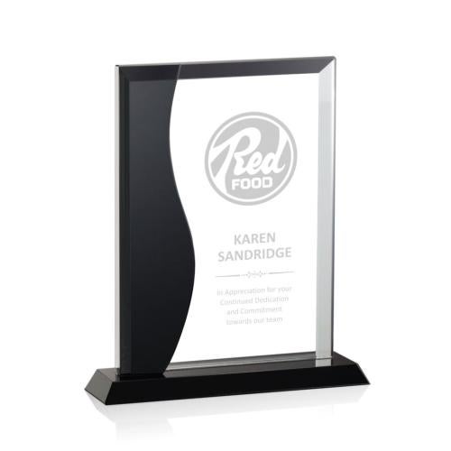 Awards and Trophies - Crystal Awards - Glamorgan Rectangle Crystal Award