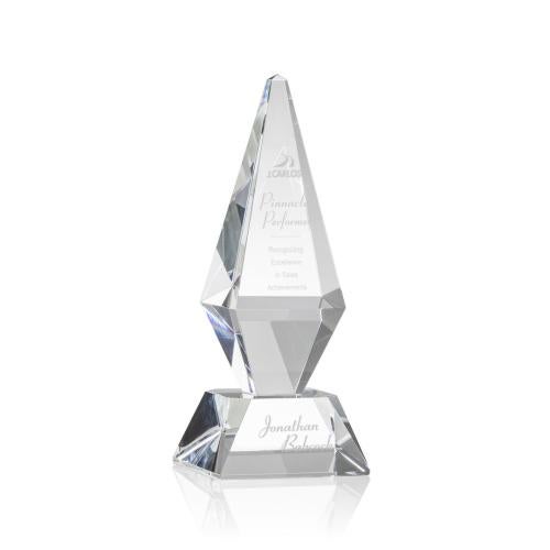 Awards and Trophies - Crystal Awards - Denton Optical Diamond Crystal Award