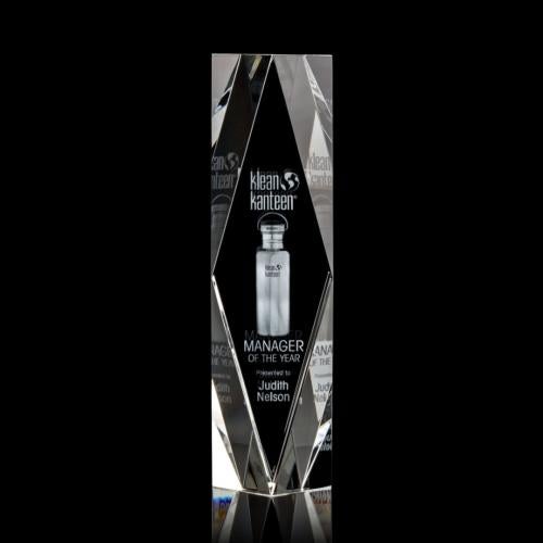 Awards and Trophies - Crystal Awards - President 3D Towers Crystal Award