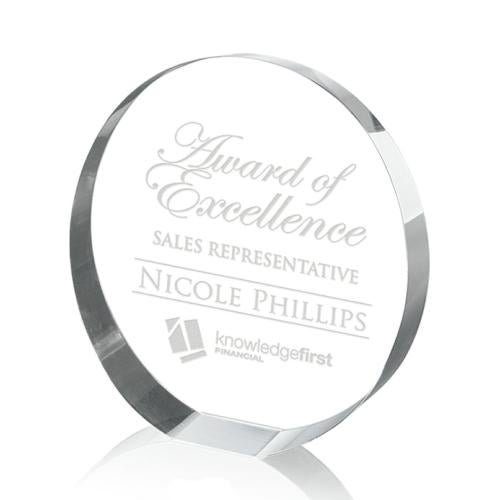 Awards and Trophies - Crystal Awards - Cumberland Circle Crystal Award