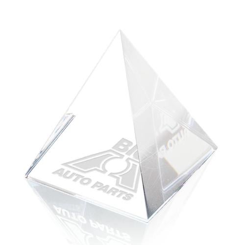 Awards and Trophies - Crystal Awards - Optical Pyramid Crystal Award