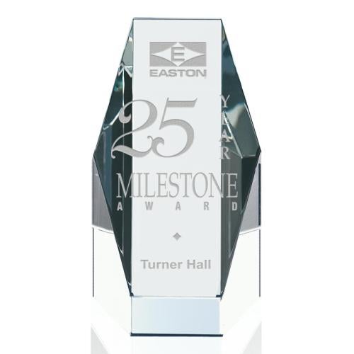 Awards and Trophies - Crystal Awards - Hexagon Tower Towers Crystal Award