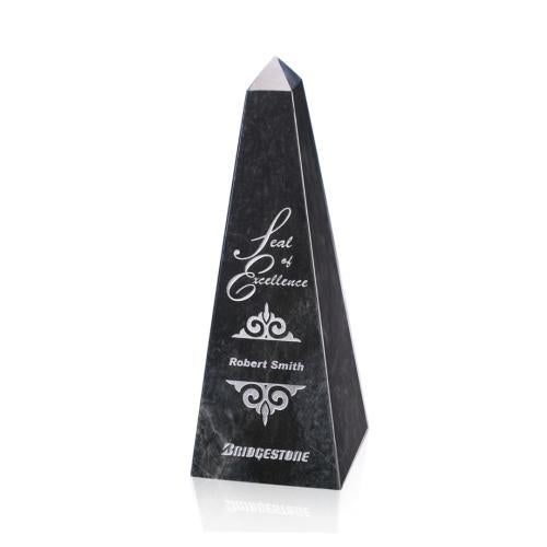 Awards and Trophies - Marble & Stone Awards - Marble Black Obelisk Stone Award