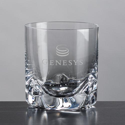 Corporate Gifts - Barware - On the Rocks Glasses - Hillcrest OTR/DOF - Deep Etch 