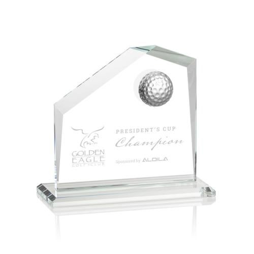 Awards and Trophies - Crystal Awards - Andover Golf Clear Peaks Crystal Award