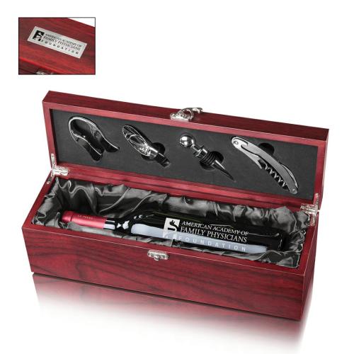 Corporate Gifts - Barware - Wine Accessories - Packaging & Gift Boxes - Cobourg Wine Box - Black Satin