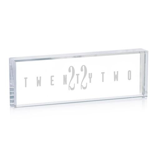 Corporate Gifts - Desk Accessories - Name Plates - Lancaster Nameplate - Deep Etch