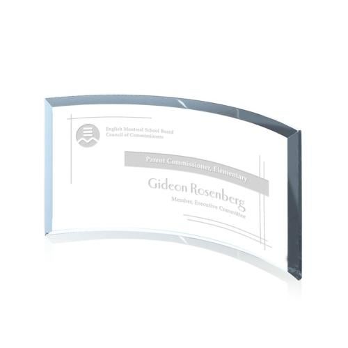Awards and Trophies - Crystal Awards - Crescent Starfire Crescent Crystal Award
