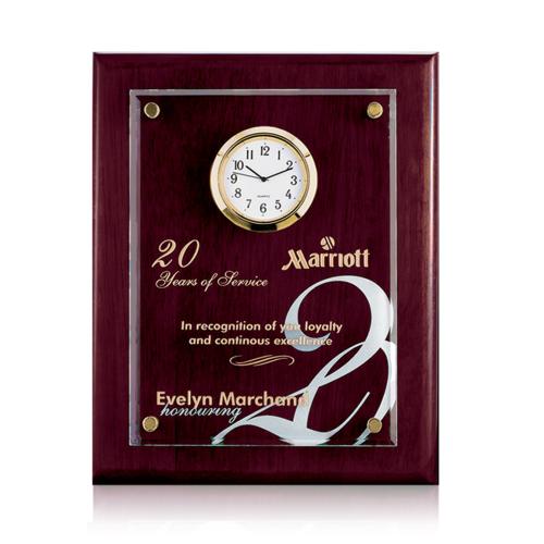 Corporate Gifts - Clocks - Hammond Clock - Rosewood