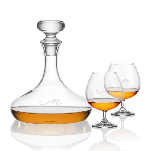Corporate Gifts - Barware - Stratford Decanter & Woodbridge Cognac