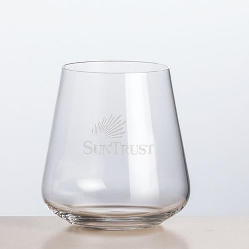 Corporate Gifts - Barware - Wine Glasses - Stemless - Breckland Stemless Wine - Deep Etch 
