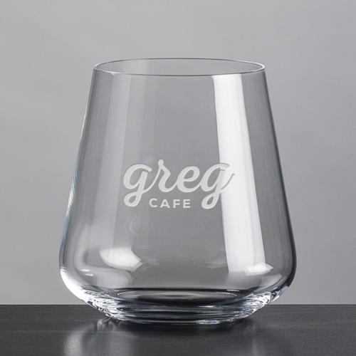 Corporate Gifts - Barware - On the Rocks Glasses - Breckland OTR/DOF - Deep Etch