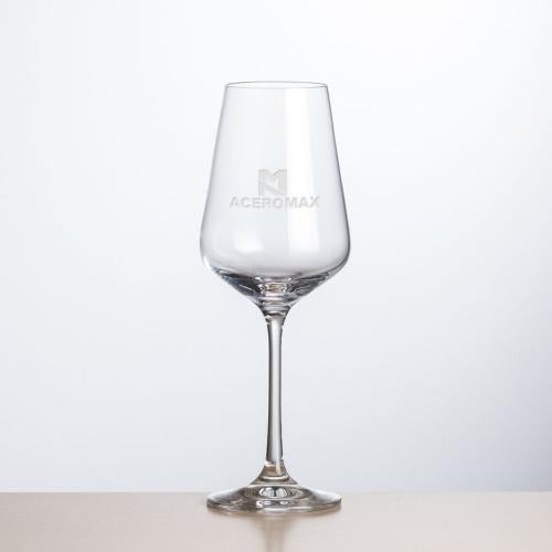 Corporate Gifts - Barware - Wine Glasses - Breckland Wine - Deep Etch 