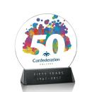 Sierra Full Color Circle Crystal Award