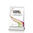 Rainsworth Full Color Silver/Vertical Rectangle Crystal Award