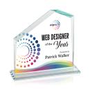 Fairmont Full Color Clear Peaks Crystal Award