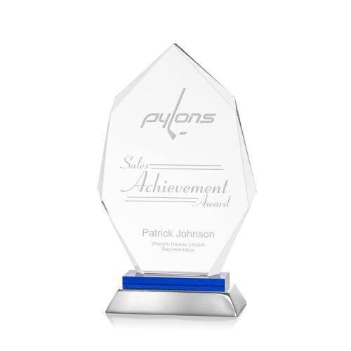 Awards and Trophies - Crystal Awards - Nebraska Blue Peaks Crystal Award