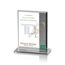 Claremont Grey Rectangle Crystal Award