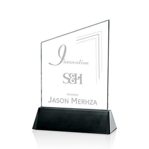 Awards and Trophies - Crystal Awards - Sierra Peak Black Peaks Crystal Award