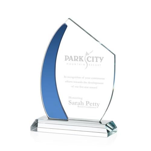 Awards and Trophies - Crystal Awards - Hausner Blue Peaks Crystal Award
