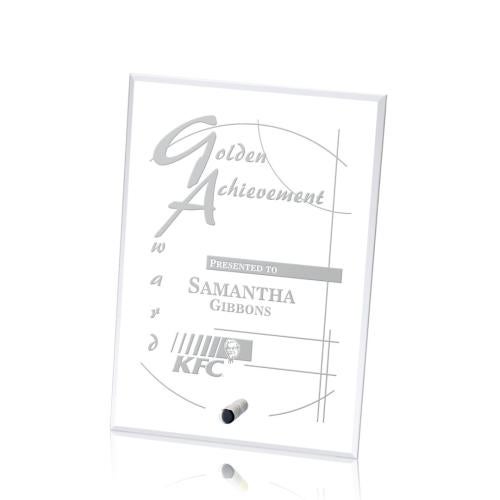 Awards and Trophies - Crystal Awards - Cantebury Vertical Rectangle Crystal Award