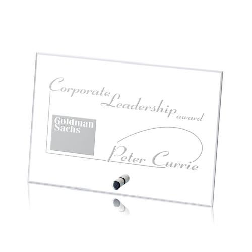 Awards and Trophies - Crystal Awards - Cantebury Horizontal Rectangle Crystal Award