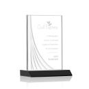 Leighton Liquid&trade;  Black Rectangle Crystal Award