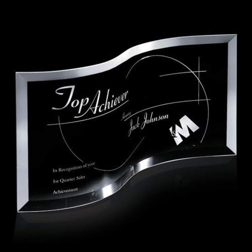 Awards and Trophies - Crystal Awards - Southampton Crescent Crystal Award