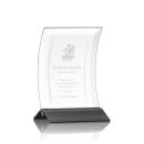 Dominga Black Rectangle Crystal Award