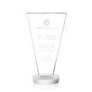 Burney White Polygon Crystal Award
