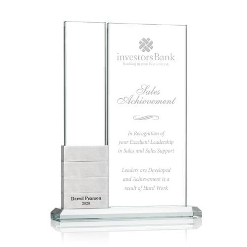 Awards and Trophies - Crystal Awards - Jovita Add-a-Block Rectangle Crystal Award