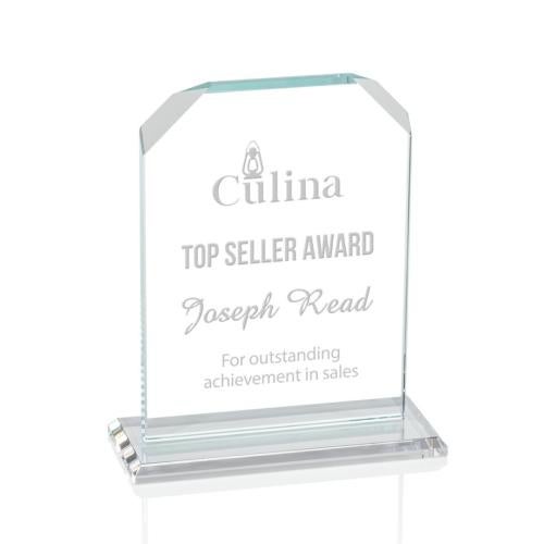 Awards and Trophies - Crystal Awards - Waterford Clear  Peaks Crystal Award