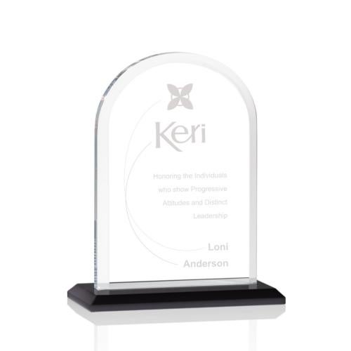 Awards and Trophies - Crystal Awards - Bridgeport Black Peaks Crystal Award