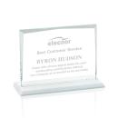 Lismore White Rectangle Crystal Award