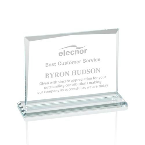 Awards and Trophies - Crystal Awards - Lismore Clear Rectangle Crystal Award
