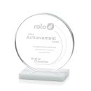 Victoria White Circle Crystal Award