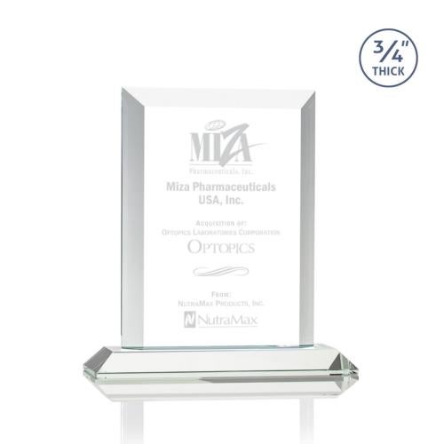 Awards and Trophies - Crystal Awards - Harrington Clear Rectangle Crystal Award