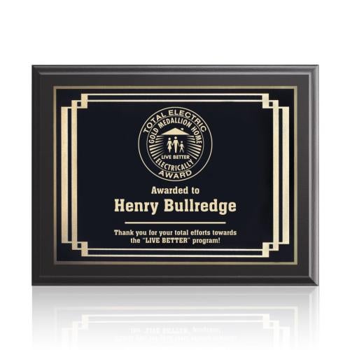 Awards and Trophies - Plaque Awards - Farnsworth/Marquis - Black/Black