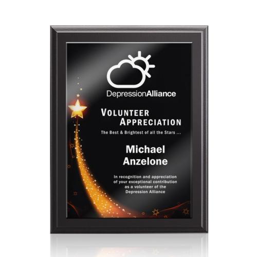 Awards and Trophies - Plaque Awards - Farnsworth/Benton - Black Finish