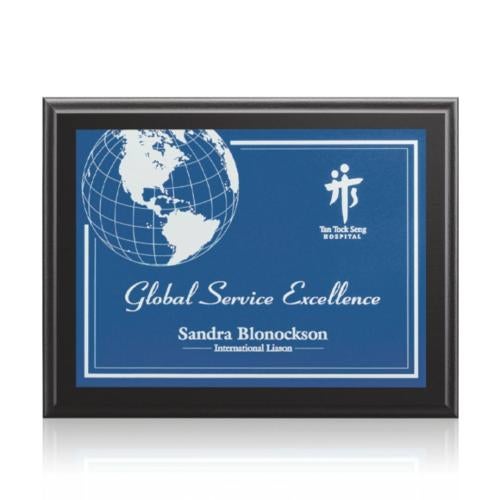 Awards and Trophies - Plaque Awards - Farnsworth/Gemini - Black/Blue