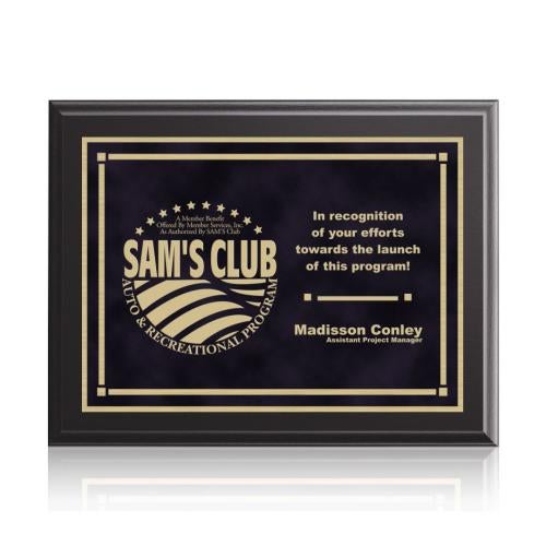 Awards and Trophies - Plaque Awards - Farnsworth/Contempo - Black/Black