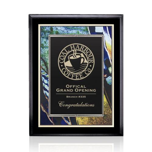 Awards and Trophies - Plaque Awards - Farnsworth/Verdi - Black Finish
