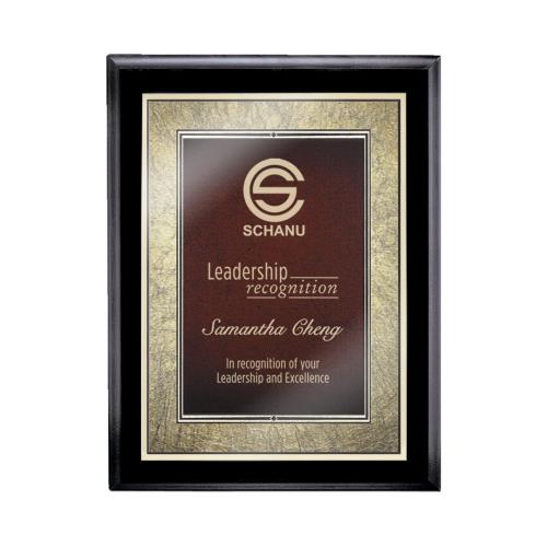 Awards and Trophies - Plaque Awards - Farnsworth/Tamara - Black/Burgundy