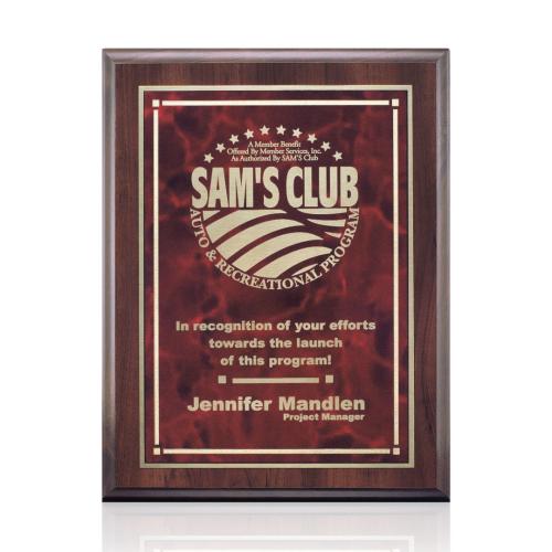 Awards and Trophies - Plaque Awards - Farnsworth/Contempo - Red