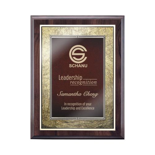 Awards and Trophies - Plaque Awards - Farnsworth/Tamara - Cherry/Burgundy