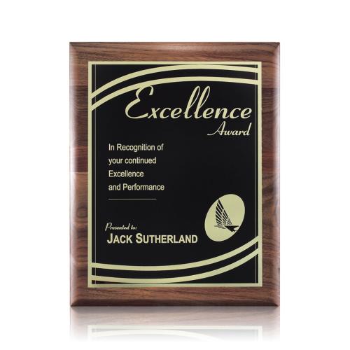 Awards and Trophies - Plaque Awards - Sedgewick/Marietta - Walnut/Black