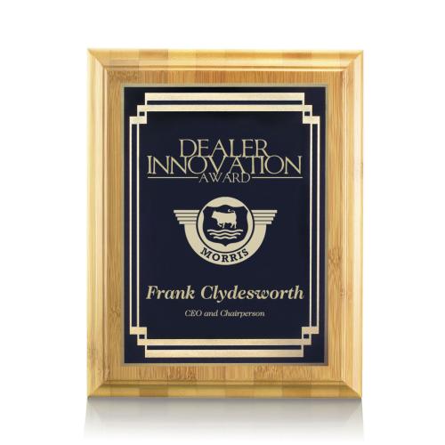 Awards and Trophies - Plaque Awards - Bamboo/Marquis Plaque