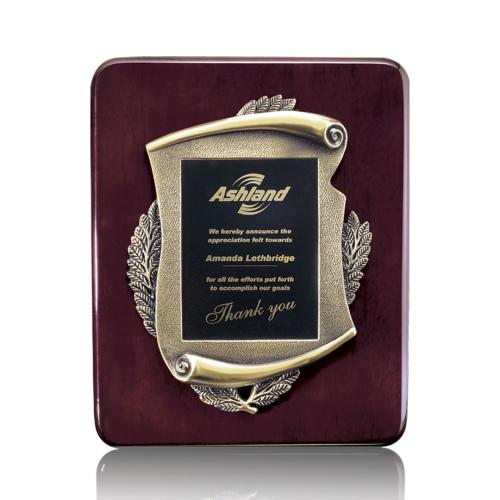 Awards and Trophies - Plaque Awards - Sydenham/Denlow - Rosewood