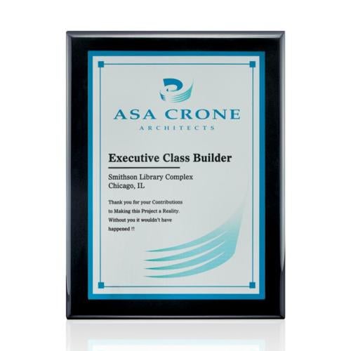 Awards and Trophies - Plaque Awards - Full Color Plaques - Oakleigh/AstroSub Plaque - Black/Silver
