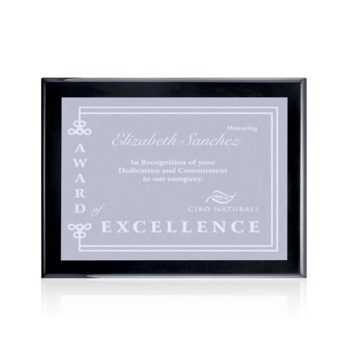 Awards and Trophies - Plaque Awards - Oakleigh/Warden Plaque - Black Finish